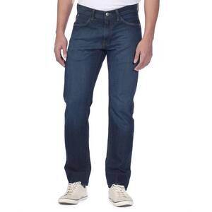 NEW AGAVE DENIM men's pragmatist classic straight jeans in sandspit supima dark